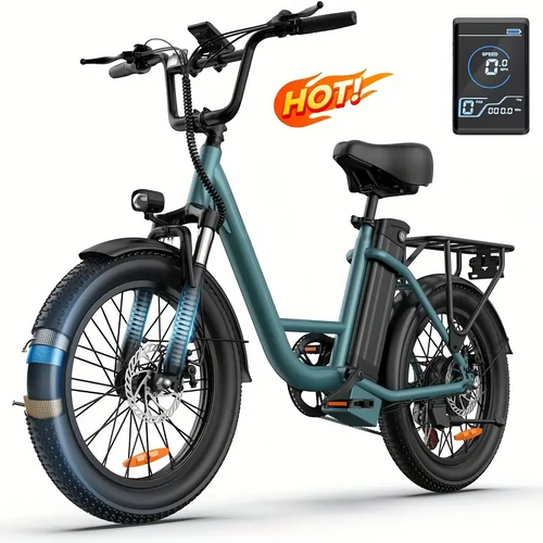 E20 Electric Bike — 745W • 48V 13Ah • up to 20 mph • 20×3″ Tires