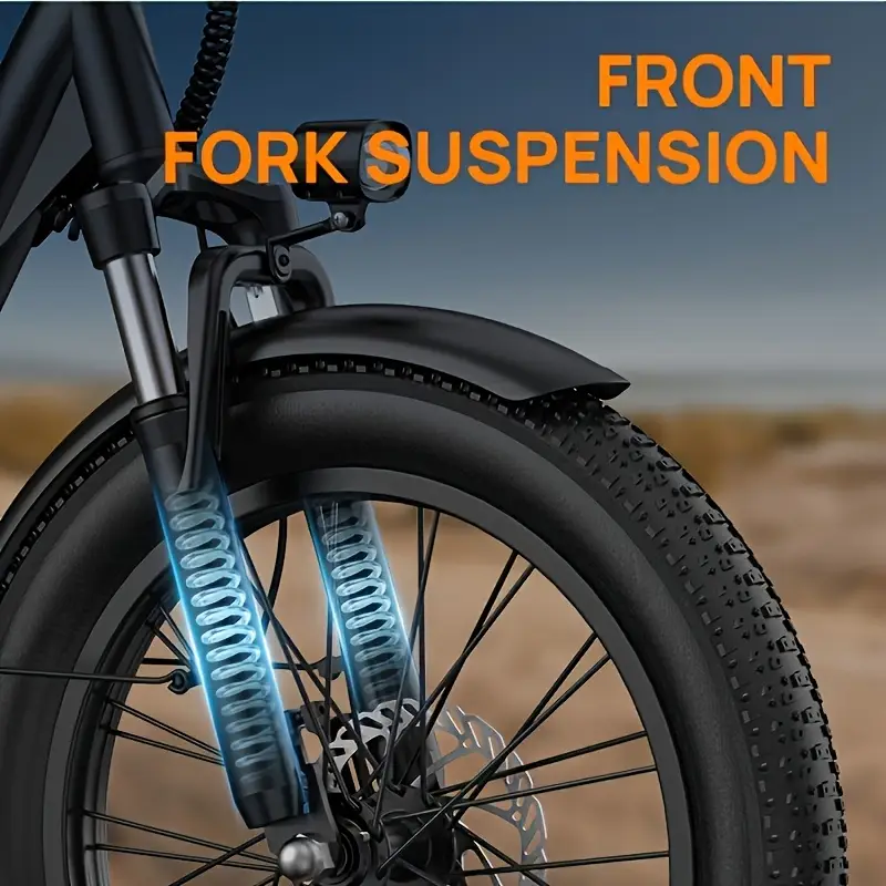 E20 Electric Bike — 745W • 48V 13Ah • up to 20 mph • 20×3″ Tires
