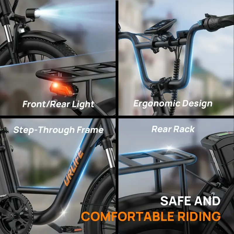 E20 Electric Bike — 745W • 48V 13Ah • up to 20 mph • 20×3″ Tires
